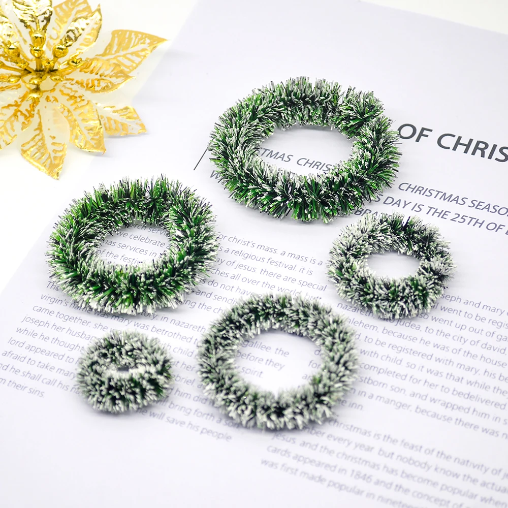 Красивый мини Рождественский венок DIY рождественские украшения с шариками Санты