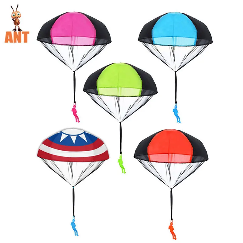Аттракцион-парашют забавные уличные игрушки для детей развивающие летающий