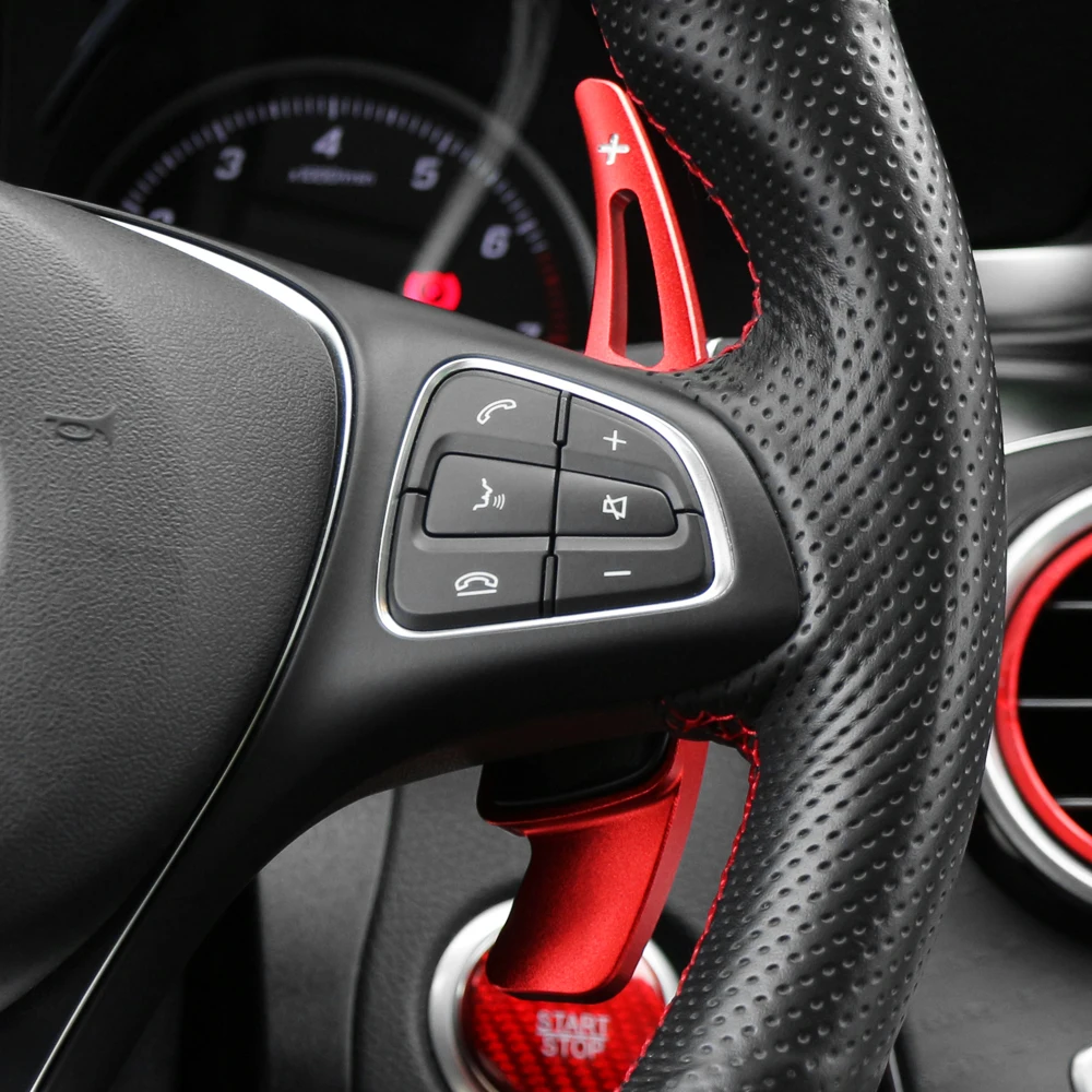 1 пара автомобиля рулевое колесо сдвиг Paddle Shifter расширение для Benz A B C E GLE класс CLS