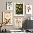 Цветочный рынок, клевер, Калла, тюльпан, Маргаритка, настенная Картина на холсте, скандинавские постеры и принты, настенные картины для декора гостиной