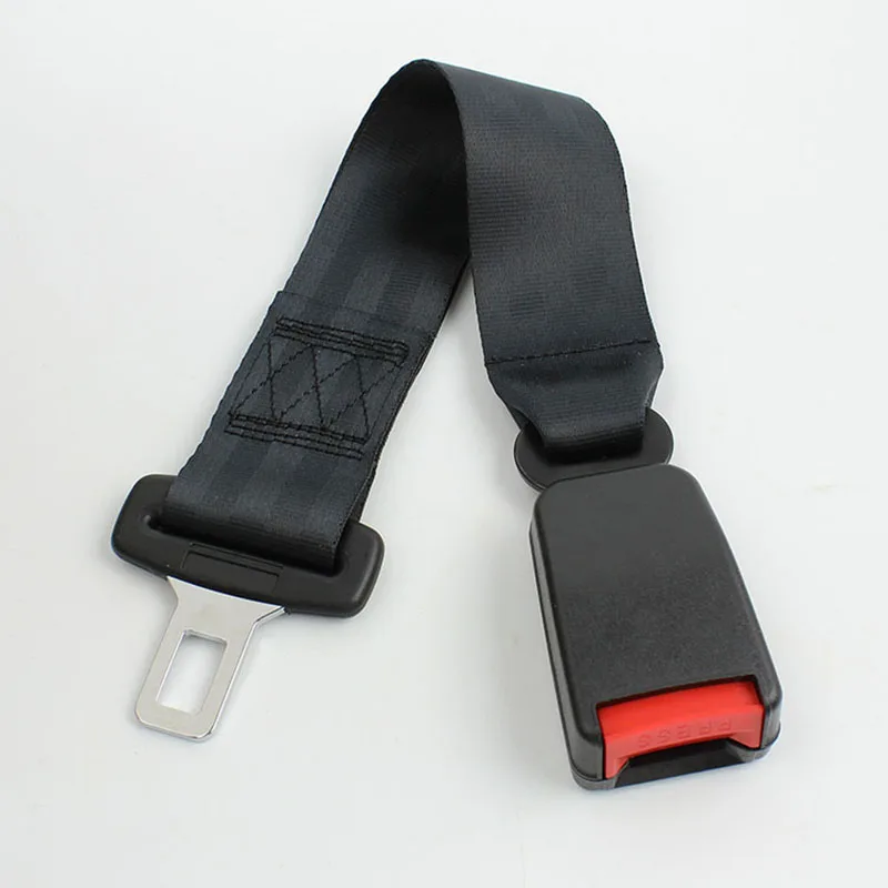 

Universal Car Safety Seat Belt Extender Type A Tongue Width 21.5mm Black Gray Beige L=45cm FEA037