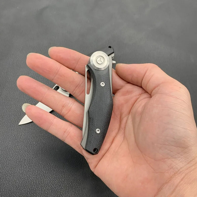 Бритвы good D2 Blade G10 ручка медведь складной нож Походный спасательный боевой