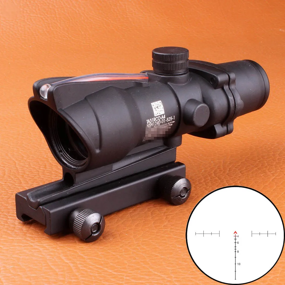 Охотничий Оптический Прицел ACOG 4X32 оптический прицел из настоящего волокна с