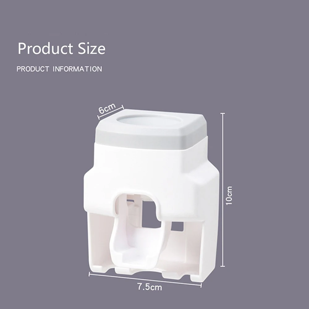 Wall-mounted Toothbrush Holder Automatic Toothpaste Squeezer Dispenser Tooth Brush Organizer Bathroom Accessories Set | Дом и сад