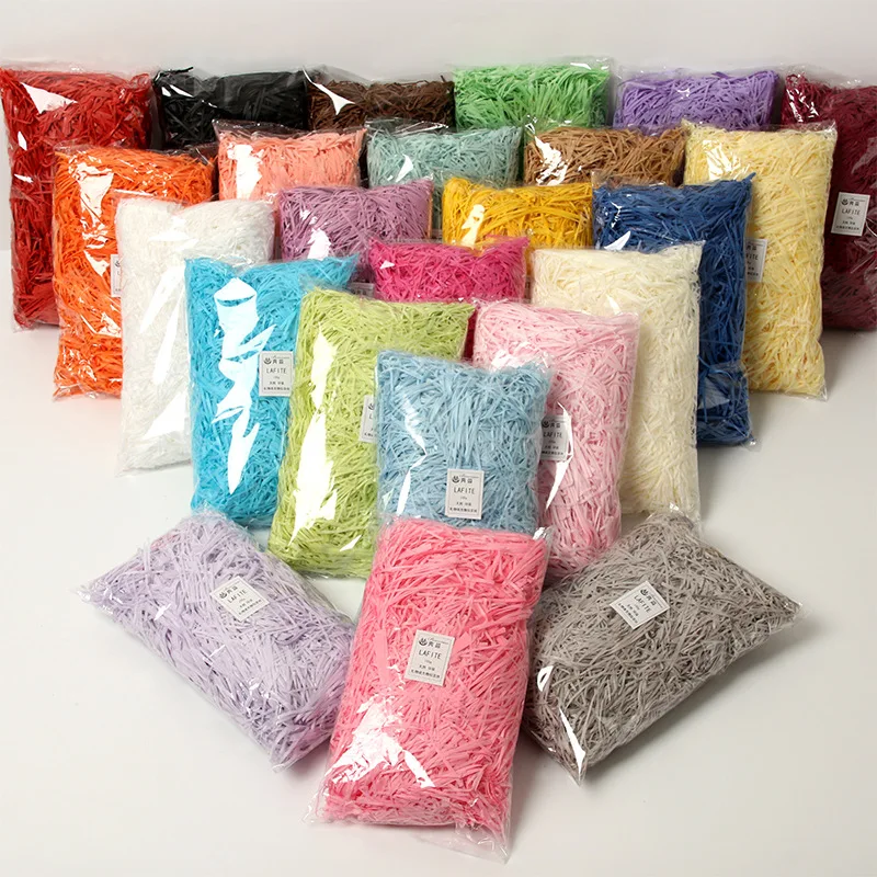 

100g DIY Paper Raffia Shredded Paper Decor Confetti Wedding Birthday Christmas Gift Box Filling Material Tissue Packaging Filler