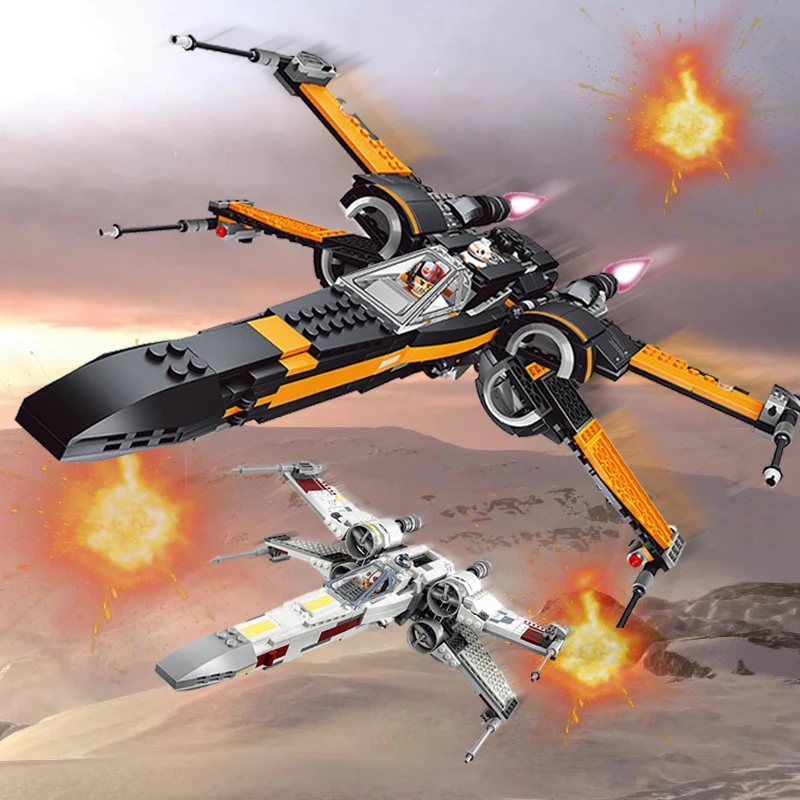 Starwars 05004 05145 X крыло Звездный боец здание истребителя блоки совместимы со всеми