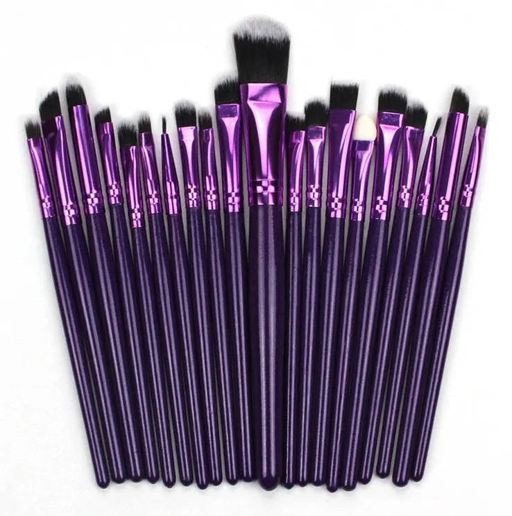 20 штук набор кисточек для макияжа Профессиональный Маркер Румяна Тени бровей