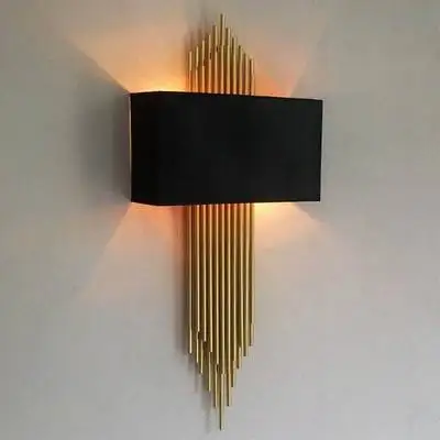 

high quality gold wall lamp modern black white wall lights for home decor