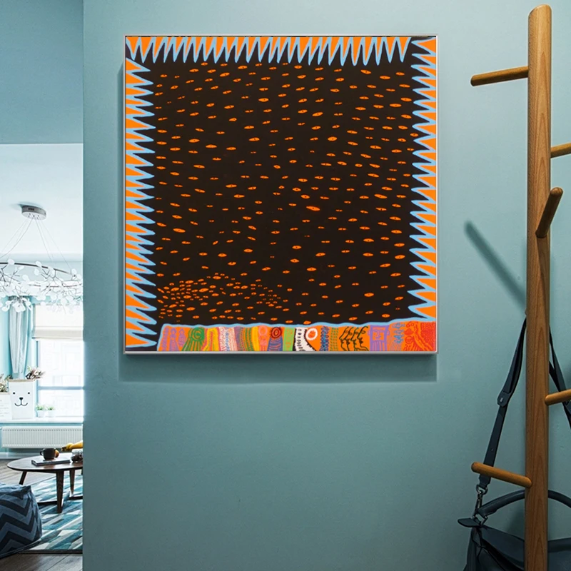 Абстрактная картина Yayoi Kusama Картина на холсте Современные домашние Декоративные плакаты и принты настенные художественные картины для гостиной спальни без рамки