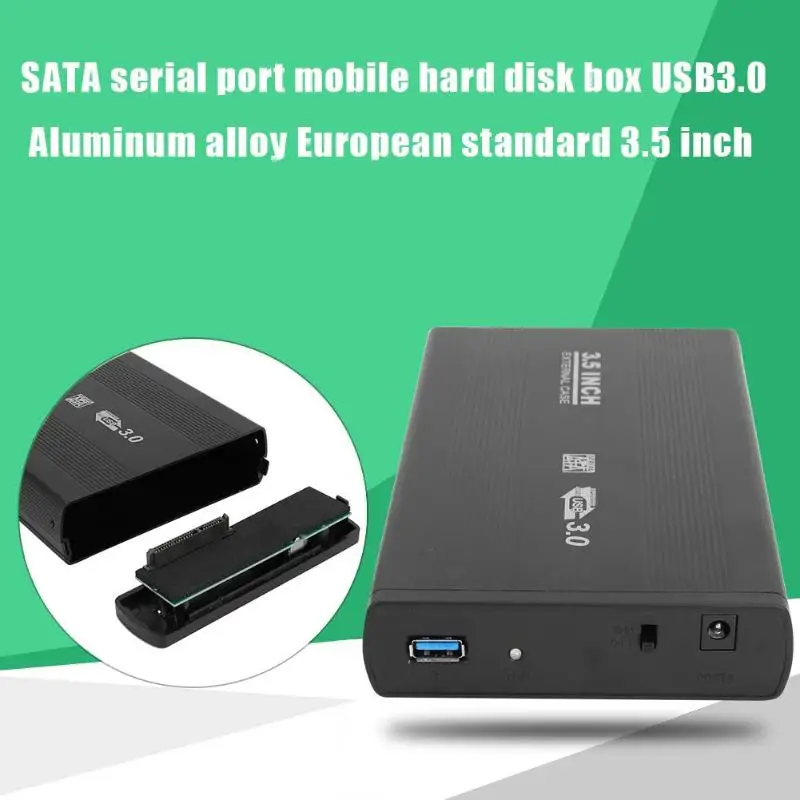 3 5 дюймовый жесткий диск чехол SATA USB3.0/2 0 Алюминий сплав HDD Корпус внешнего