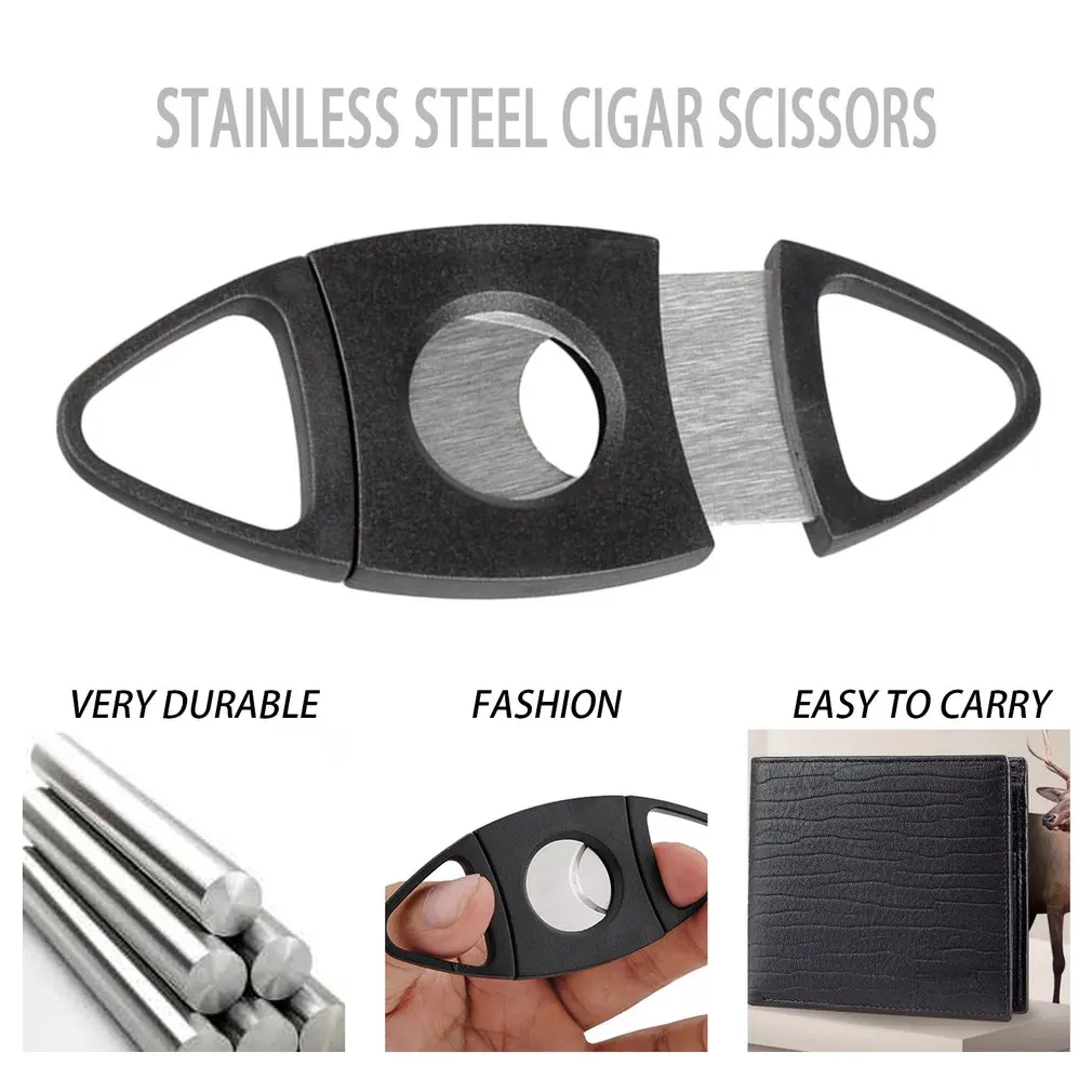 

2020 Practical Stainless Steel Round Head Cigar Cutter Portable Size Lightweight Cigar Cutter Scissors Smoking Tool Accessories