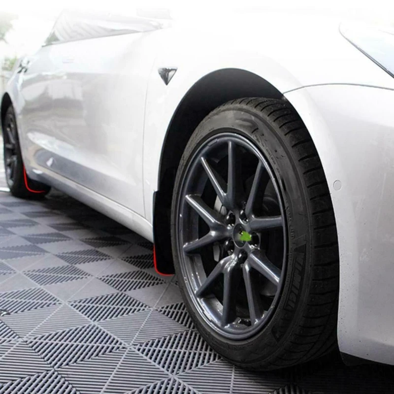 Автомобильные Брызговики брызговик для 2016-2019Tesla модель 3 и крепежный винт яркий