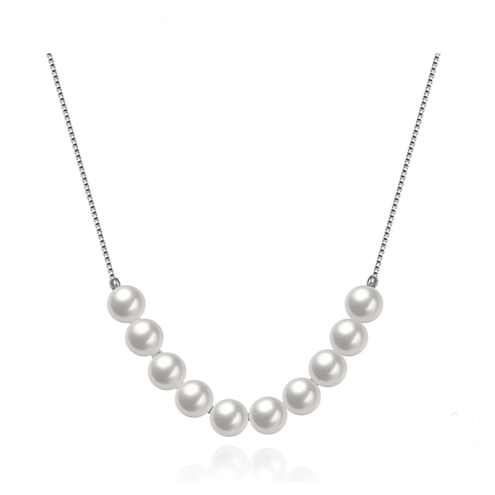 

ZEMIOR 925 Sterling Silver Shell Pearl Necklace Girl Boutique Fine Jewelry Valentine's Day Gift Women Necklaces New Arrival