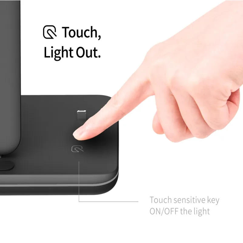 Универсальное 15 Вт Qi Беспроводное зарядное устройство для Iphone X 8 Xiaomi Quick Charge 3,0 Быстрая Зарядка Док-станция Подставка для Apple Airpods Watch 4 3 2 1