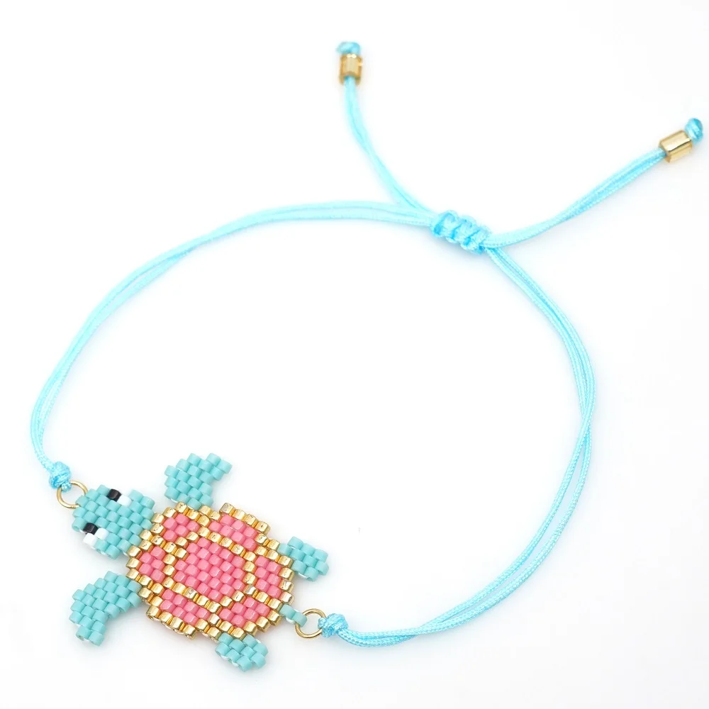 Go2boho Pulseras Mujer Moda MIYUKI женский браслет 2 шт./лот черепаха арбуз ювелирные изделия детские животные браслеты Летний пляж