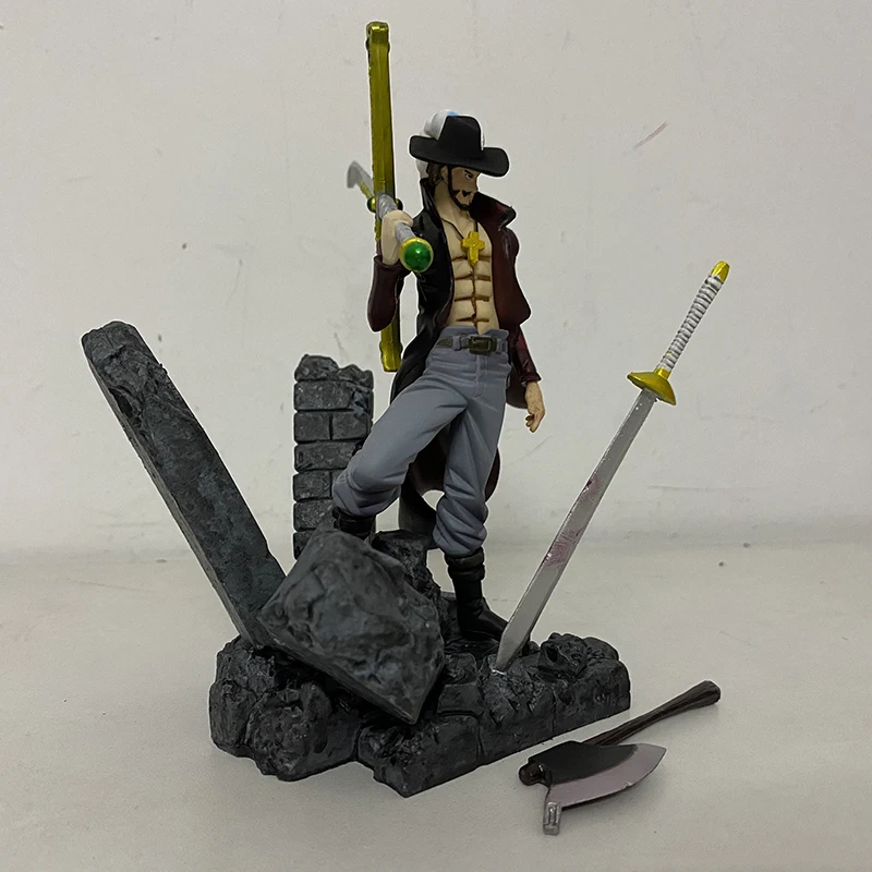 Цена Фигурка героя из аниме «Ван-ПИС», экшн-фигурка DX Dracule Mihawk Shanks, Игрушечная модель на 10-ю годовщину, подарок для мальчика