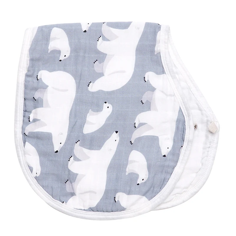 Baby Feeding Burp Cloths Bamboo Cotton Bibs Fashionable Breastplate Anti Drooling Saliva Towel Scarf Cute Accessories | Детская одежда