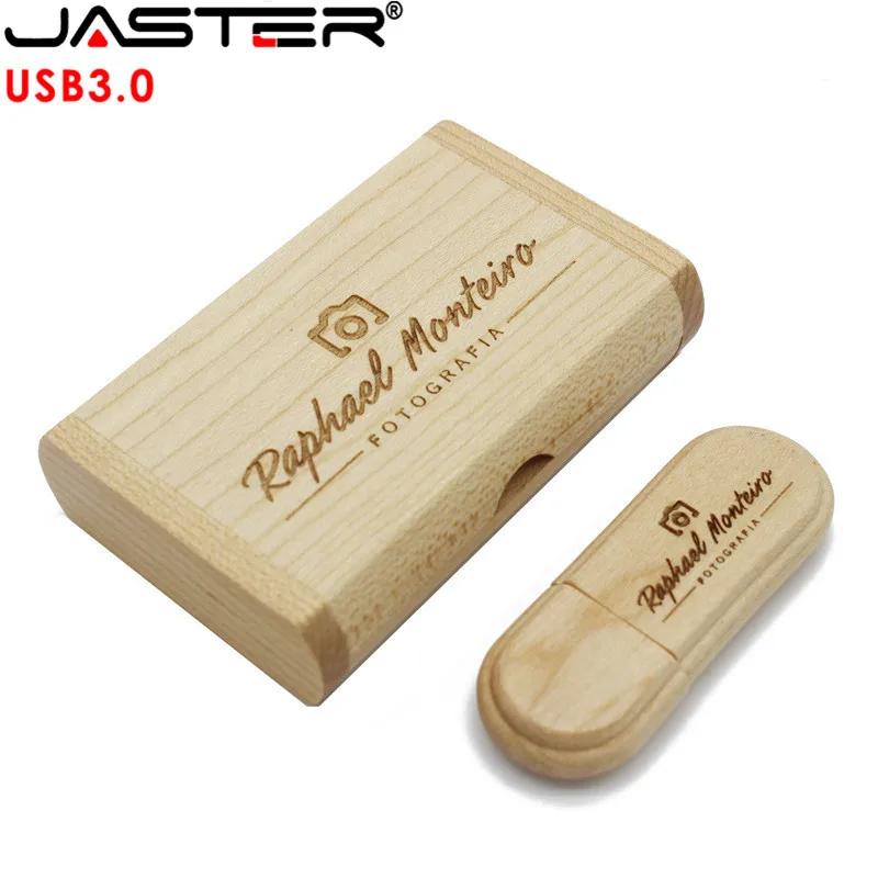 JASTER USB 3 0 Оригинальный Деревянный usb + коробка Флешка 4 ГБ 8 16 32 64 флешка карта памяти