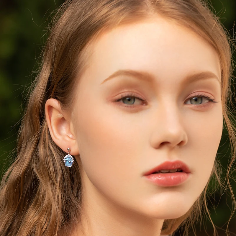 Женские серьги-гвоздики из свадебной серии Thaya элегантные стерлингового серебра