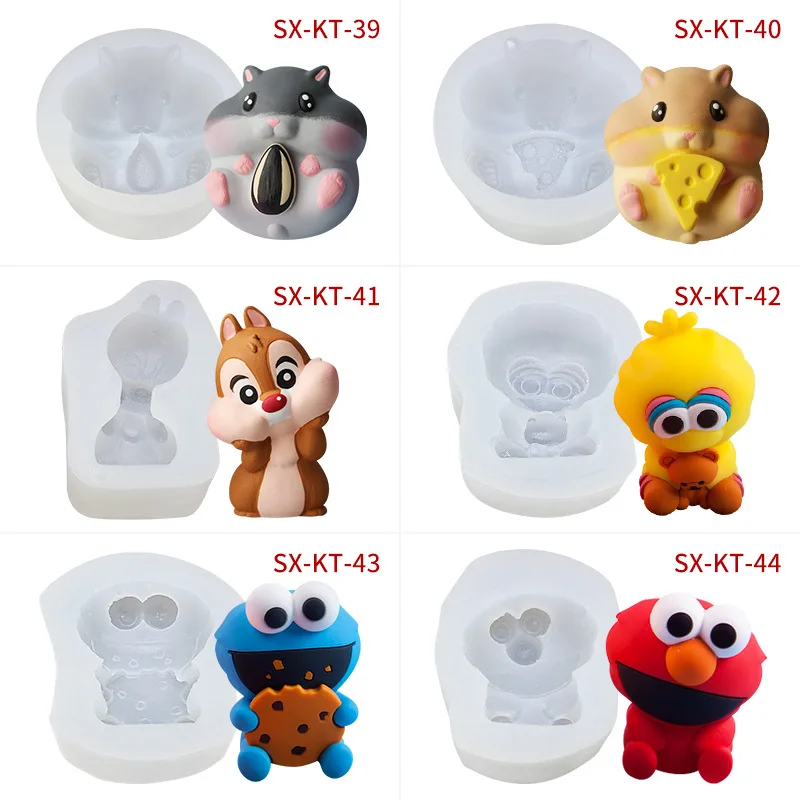 3D мультяшная силиконовая форма для ароматерапии мыла ручной работы свечей