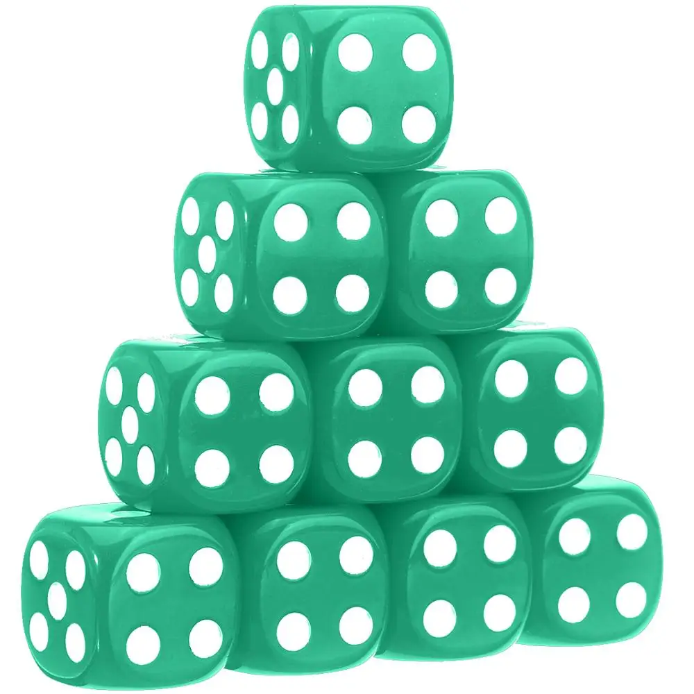 10 шт./лот оптовая продажа 16 мм акриловые Круглые Угловые кубики 9 цветов 6