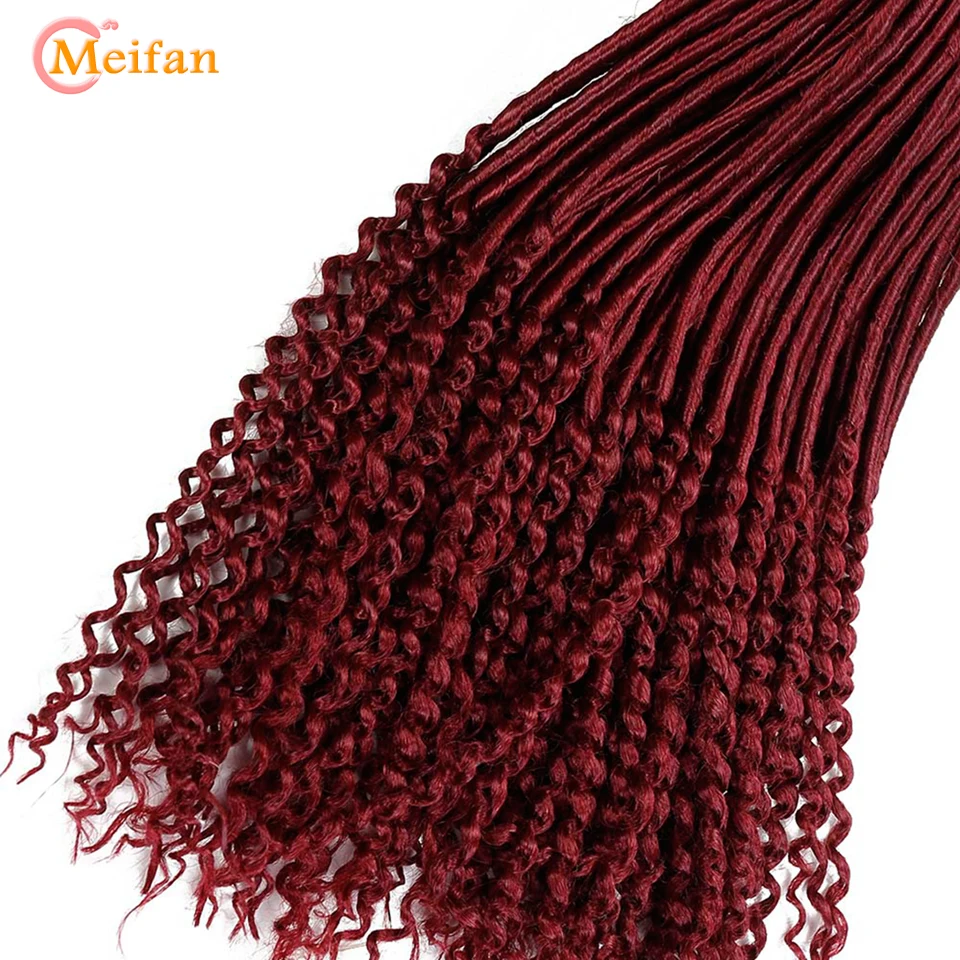 MEIFAN искусственные локоны в стиле Crochet косички из вьющихся волос мягкого