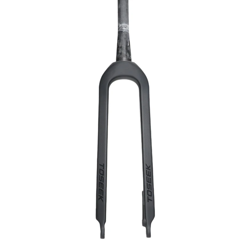 

Вилка для горного велосипеда TOSEEK Matte 3K, 1-1/8 дюймов, жесткий дисковый тормоз, велосипедные вилки, 26 дюймов, прямая трубка