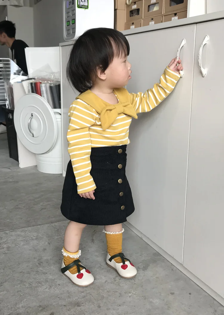 Весна 2020 детская одежда новая футболка с длинными рукавами для девочек хлопковые