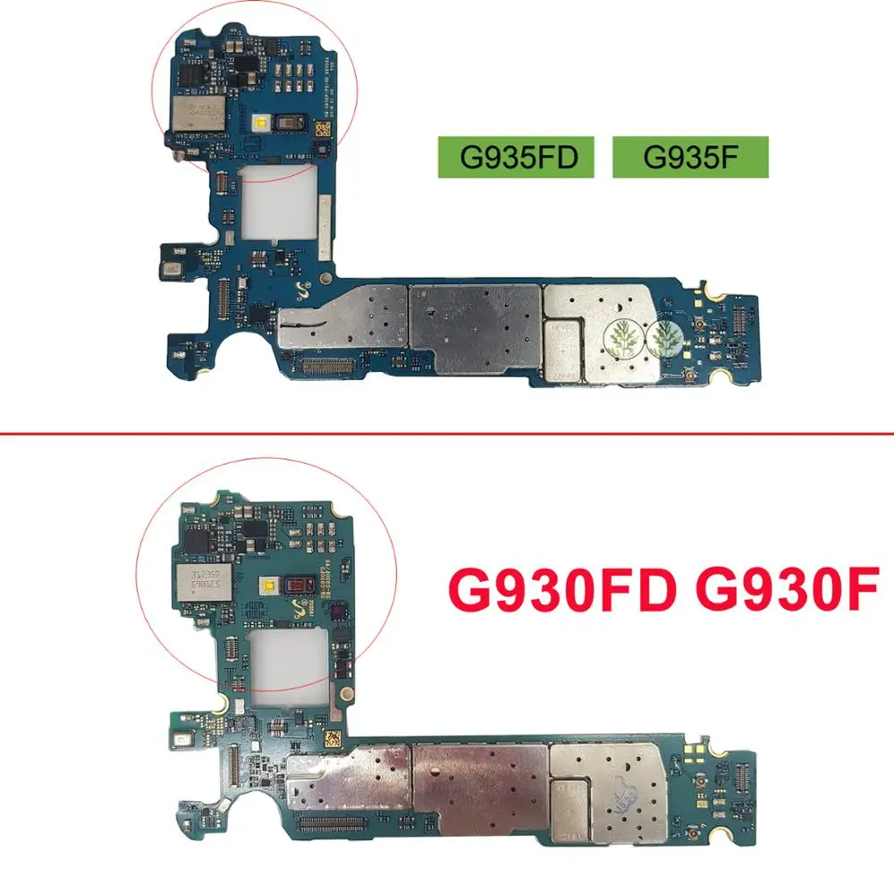 Оригинальная материнская плата для Samsung Galaxy S7 Edge G935FD G935F G930FD G930F 32 Гб Заводская