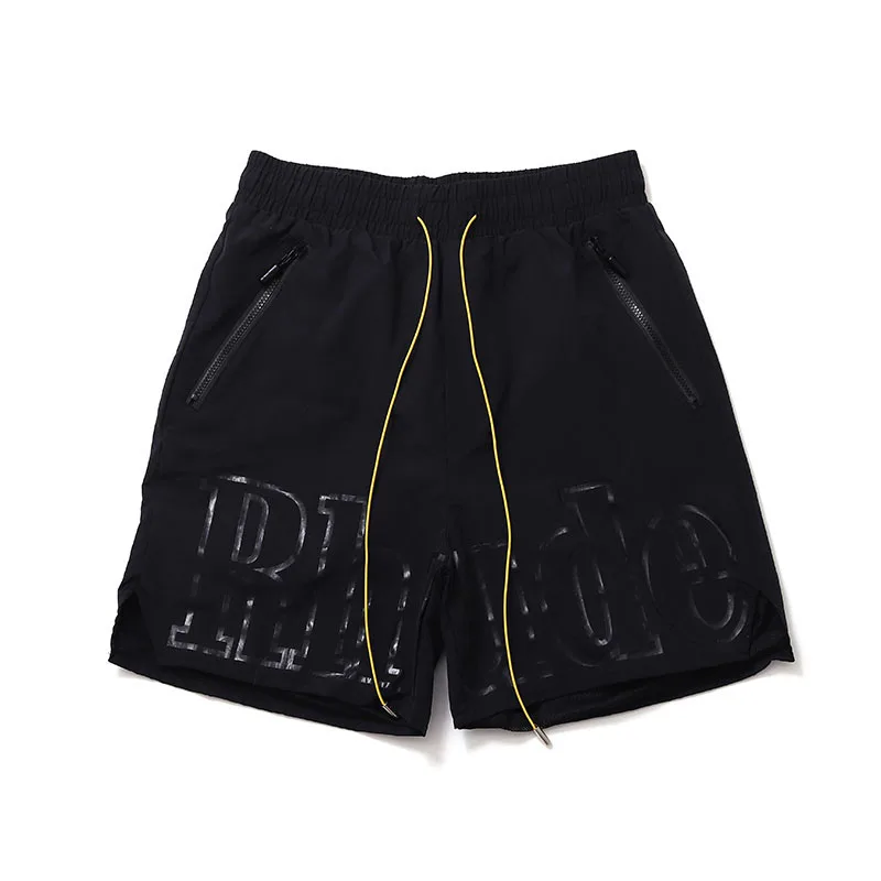 

New Rhude Shorts Men Women High Quality Rhude Short Pants Knee Length Hip Hop Oversized Shorts Real