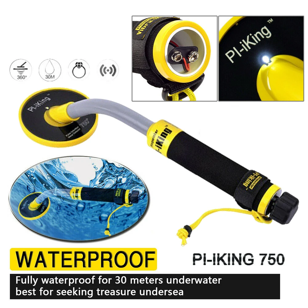 

Pinpointer Handheld Waterproof Metal Detector LED Indicators Pulse Induction Battery Powered Treasure Hunter ABS Outdoor