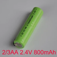 1 5pcs 800mah 2 4v 23aa ni mh battery pack ni mh cell with welding pins for electric razor shaver