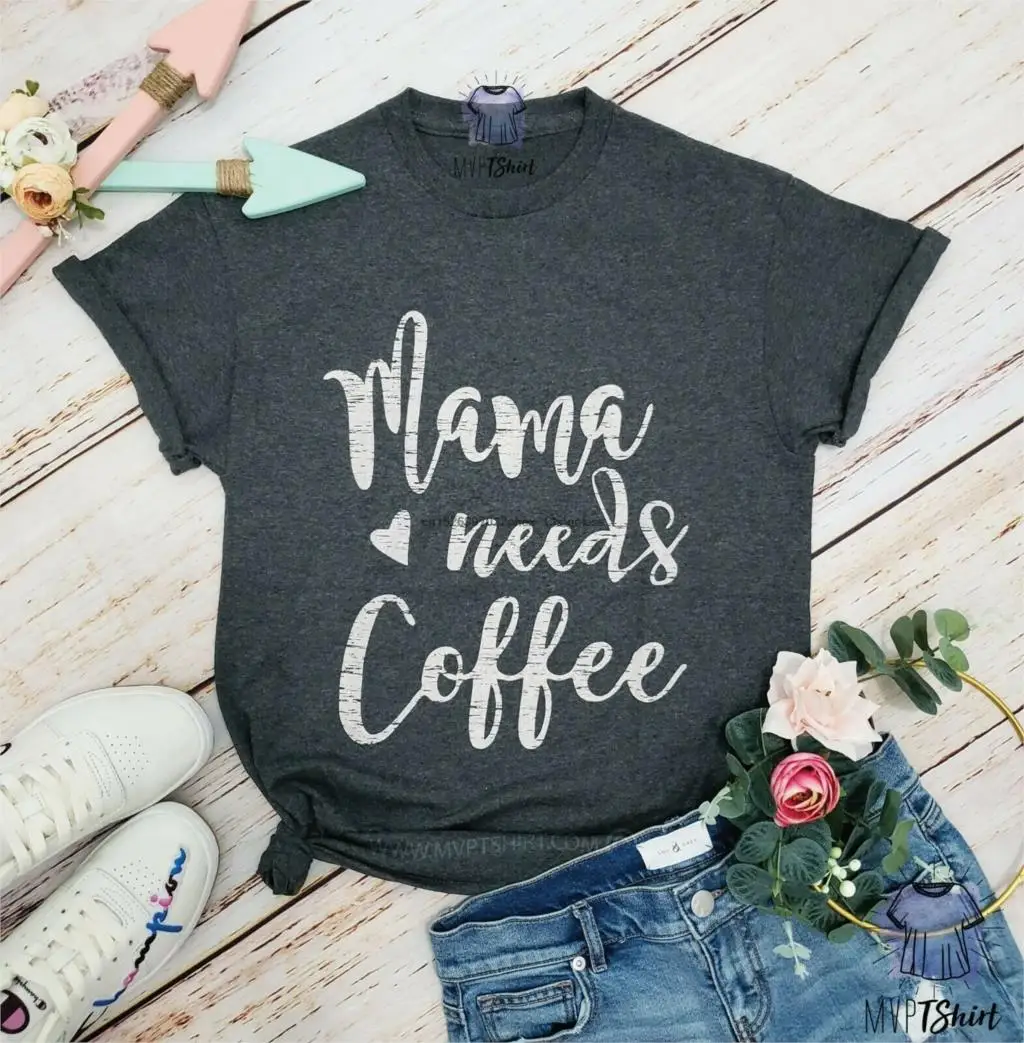 Кофейная рубашка для мамы-кофейная влюбленных-рубашки подарка на День