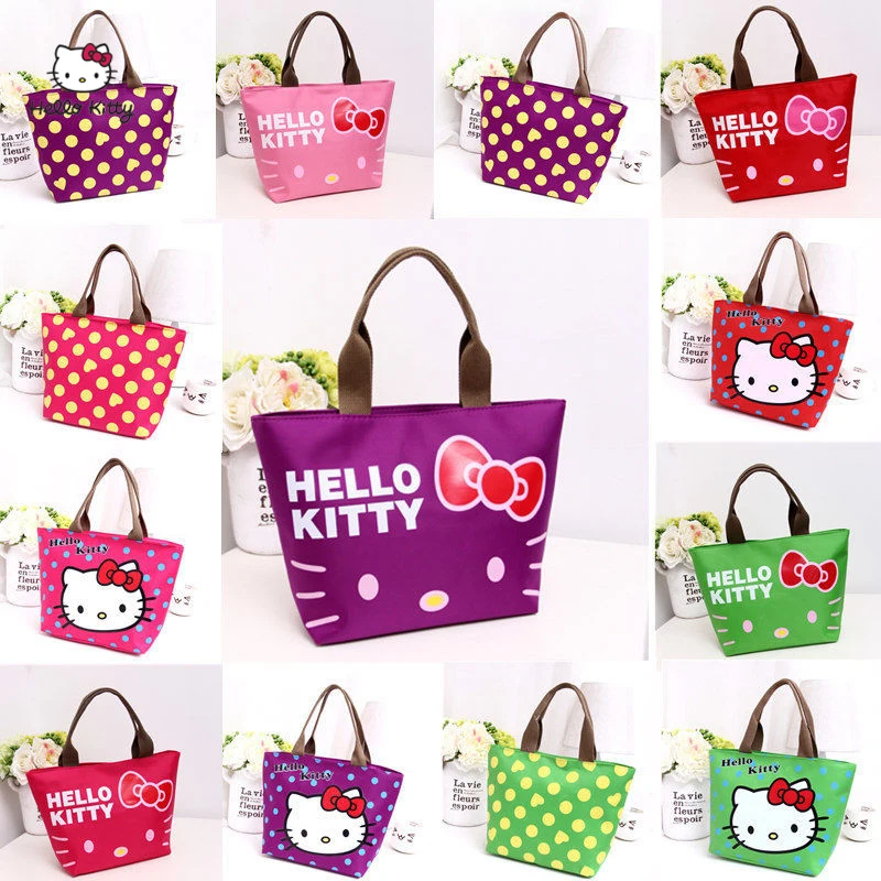 Милая сумка для ланча с рисунком HELLO KITTY теплая обеда изображением слона тоут еды