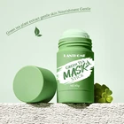 Очищающая маска с зеленым чаем, Очищающая маска палочки пластилина, контроль жирности, отбеливание акне, удаление черных точек, грязевая маска для ухода за кожей