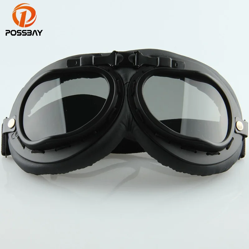

POSSBAY Black Motorcycle Goggles For Harley Styles Glasses oculos Motocross Goggles Sun Glasses Mountain Bike Helmet Eyewears