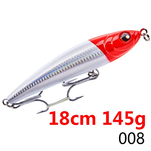 18008 Hunthouse GT stickbait Тонущая приманка карандаш морская жесткая приманка для рыбалки Троллинг приманка Тунец Морская рыбалка Япония крюк Сделано noeby - Цвет: 18008