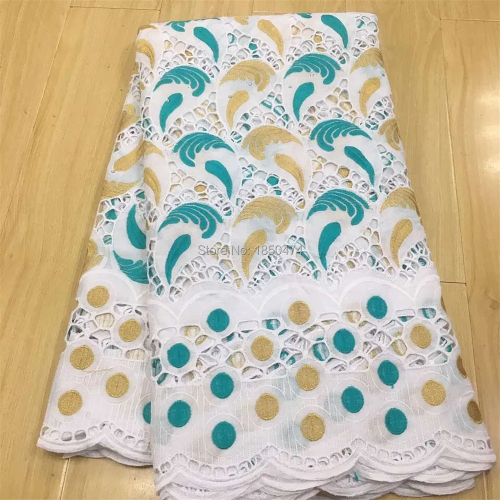 

Newest Dubai 100% Cotton Fabric African Lace Fabric 2020 High Quality Swiss Voile Lace In Switzerland Nigerian Lace Fabrics 13FS