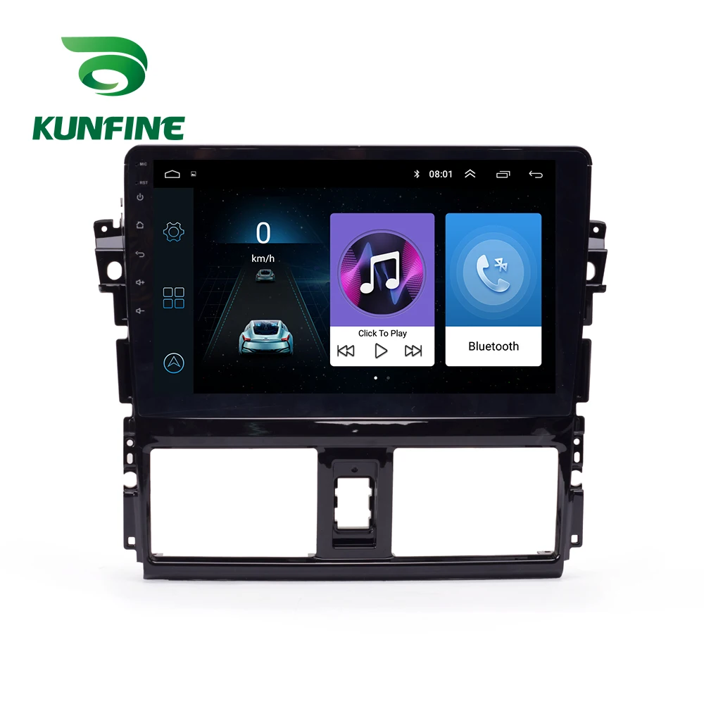 Octa Core 1024*600 Android 10 0 автомобильный DVD GPS навигатор плеер Deckless стерео для Toyota Vios/Yaris 2013