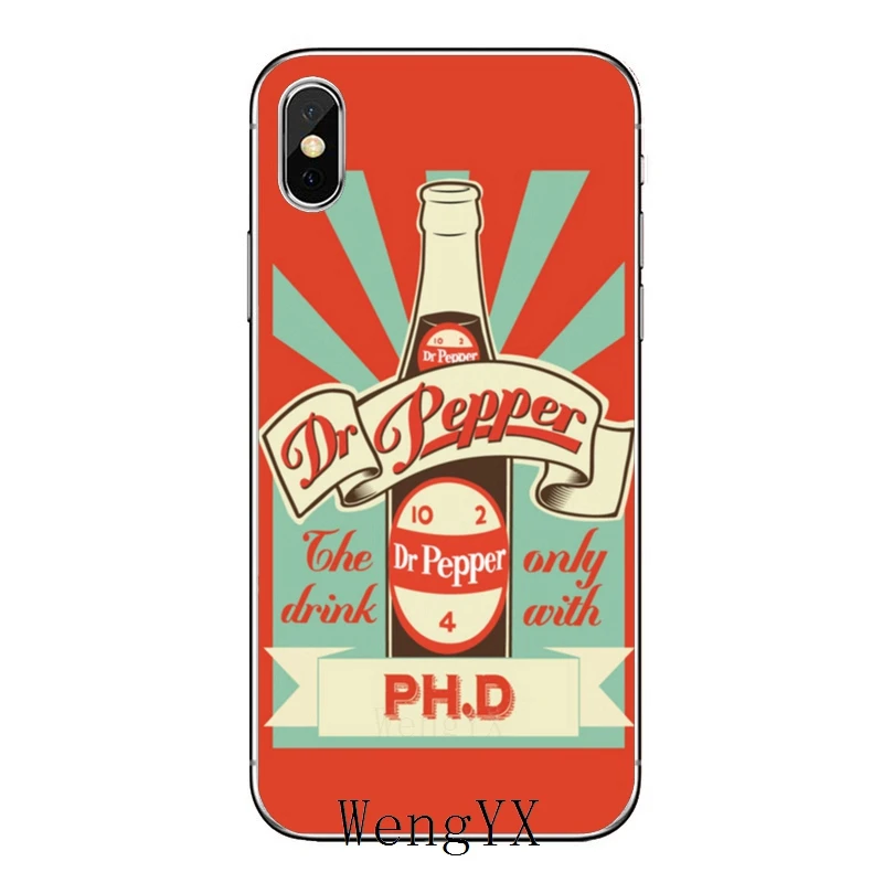 Для iPhone XR X XS Max 8 7 6s 6 plus SE 5s 5c 5 iPod Touch Dr Pepper аксессуары чехол для телефона|Бамперы| |