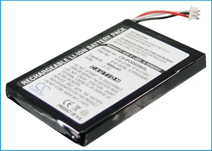 Аккумулятор Cameron Sino 900mAh для iPOD Photo U2 20GB Цветной дисплей MA127 фото 30GB M9829 616