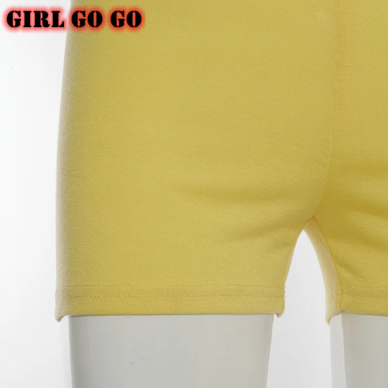 

solid color summer high waist biker shorts track omen fitness fashion skinny bodycon active lounge wear booty elastic bottoms