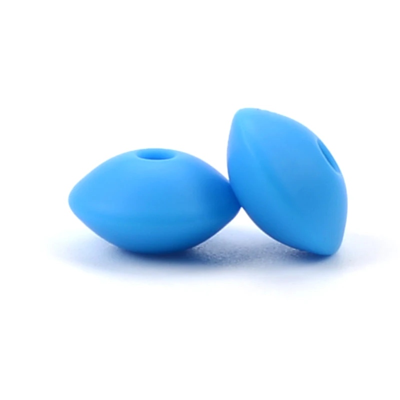 deep sky blue LOFCA 30 шт Силиконовые чечевицы 12 мм Детские Бусы для прорезывания зубов BPA бесплатно DIY для детских игрушек силиконовые ювелирные изделия браслет ожерелье изготовление - Цвет: deep sky blue