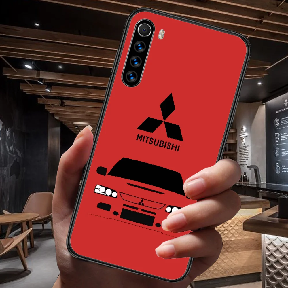 

Mitsubishi Racing car Phone Case For Xiaomi Redmi Note 7 8 8T 9 9S 4X 7 7A 9A K30 Pro Ultra black Cover 3D Back Soft Etui Pretty