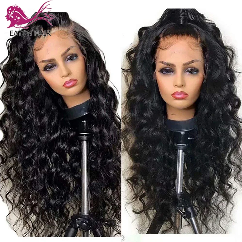 

EAYON 13x4 Lace Front Wig Body Wave Human Hair Wigs Pre Plucked Glueless Lace Front Wig 150% Density Brazilian Hair Wig