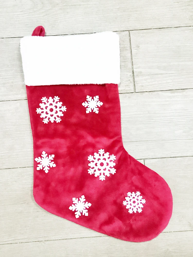 Сапоги образный детский подарок сумки конфеты Рождественский чулок орнамент с