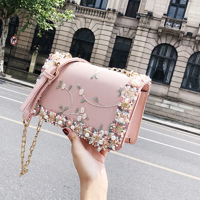 Модная женская сумка с прозрачной цепочкой и металлической пряжкой маленькая