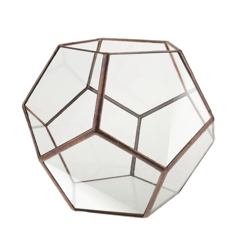 Стекло пятиугольник геометрический Террариум контейнер подоконник Декор