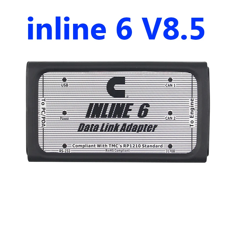 Inline 6 V8.5 Inline 6 inline 7 адаптер для передачи данных Insite V8.5 V8.3 V7.6 адаптер для передачи данных сканер для тяжелых грузовиков диагностический инструмент - Цвет: Inline 6 V8.5