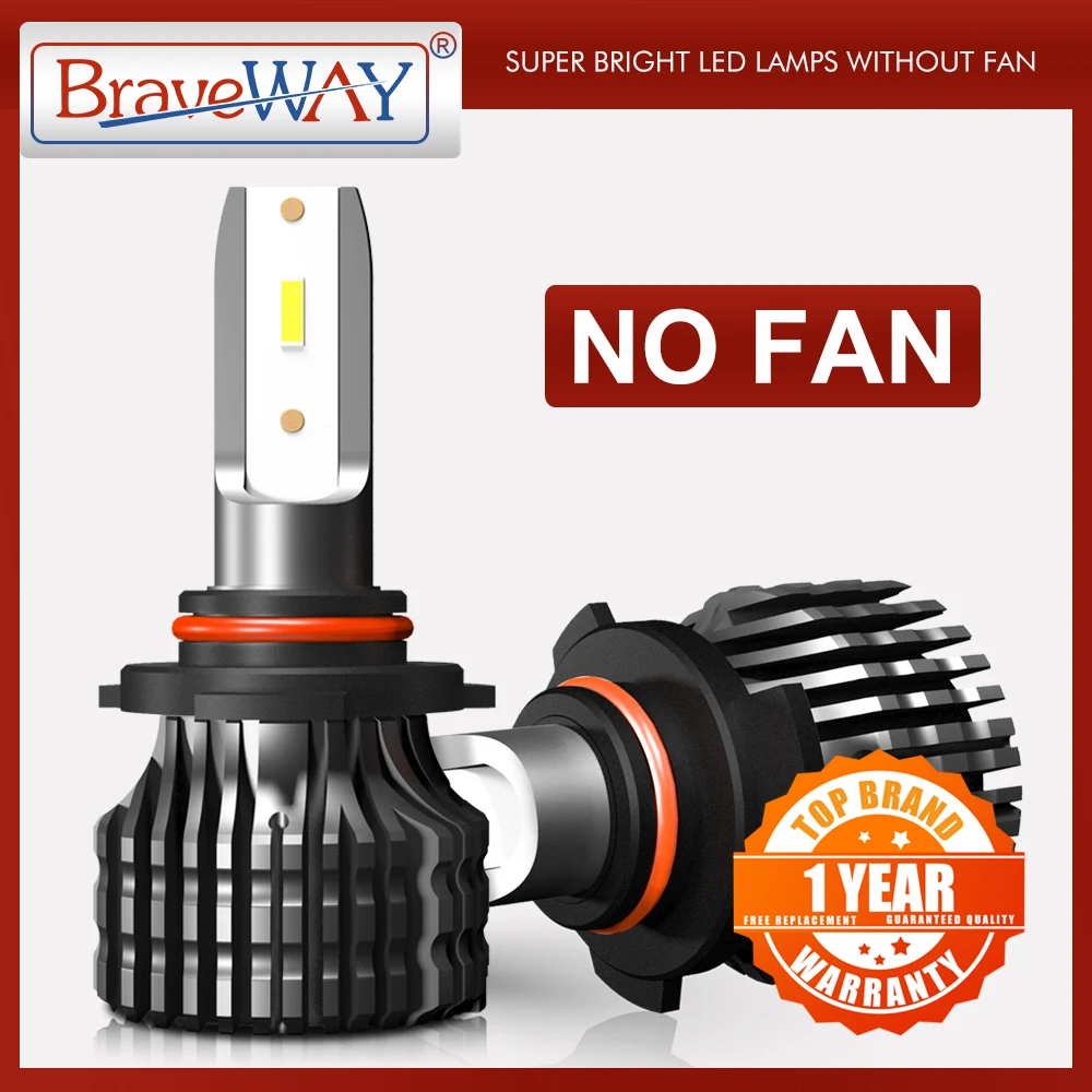 BraveWay супер светодиодный лампы для автомобилей головной светильник передних